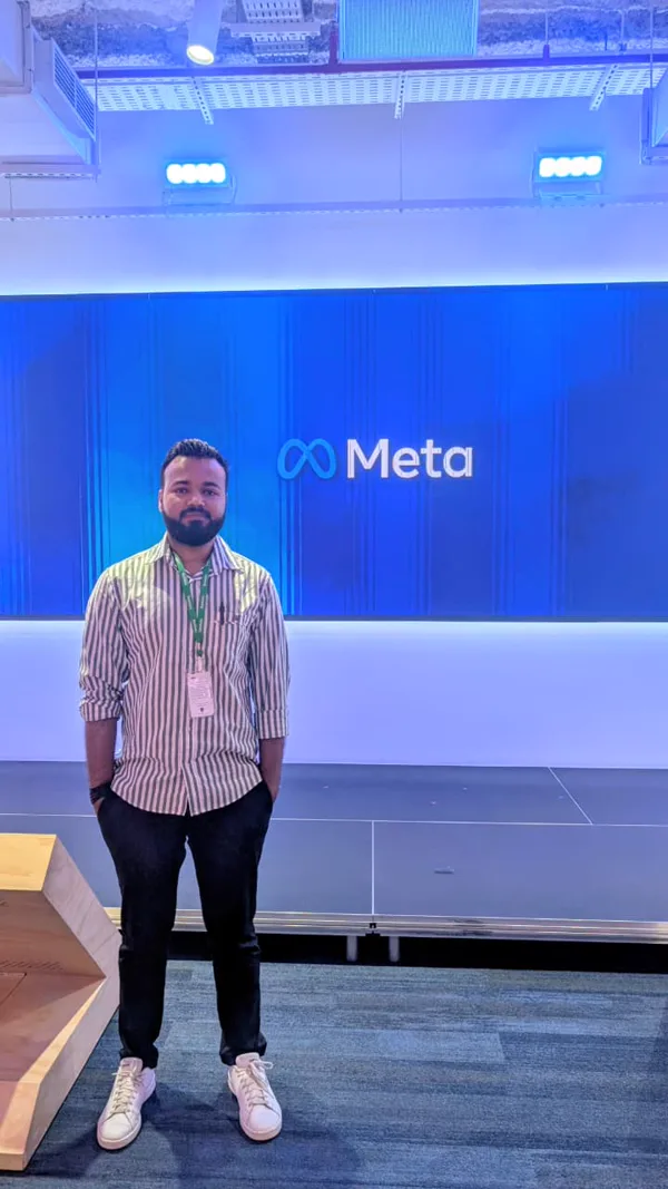Aakash during a visit to Meta